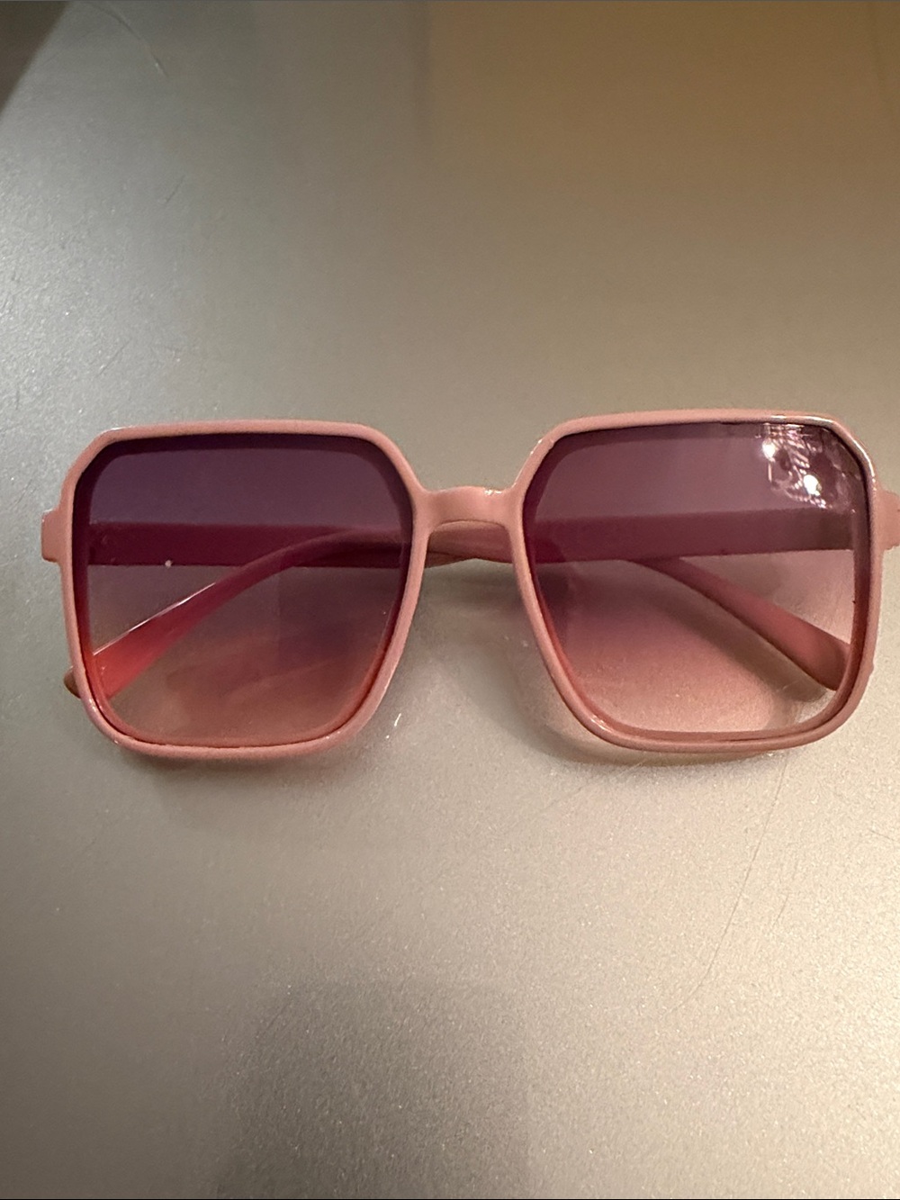 Pink Square-Frame Women's Sunglasses